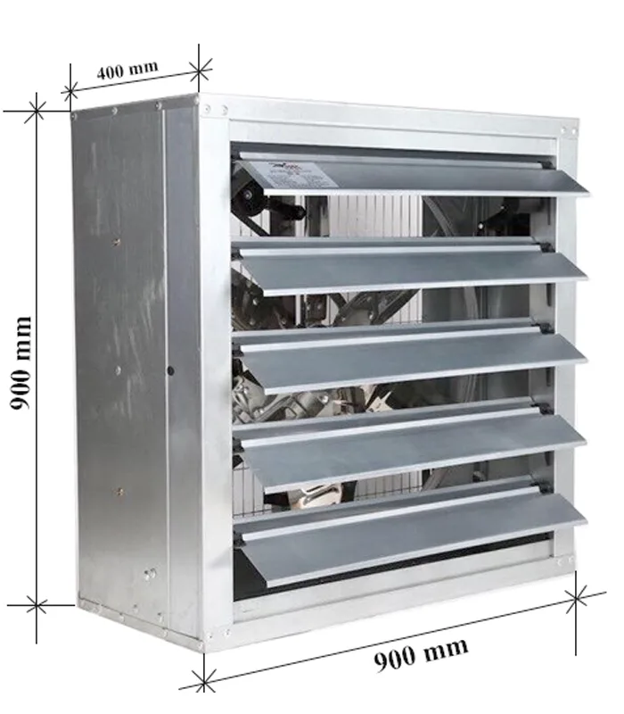Quạt thông gió vuông cánh inox Ha.winco HSB 900