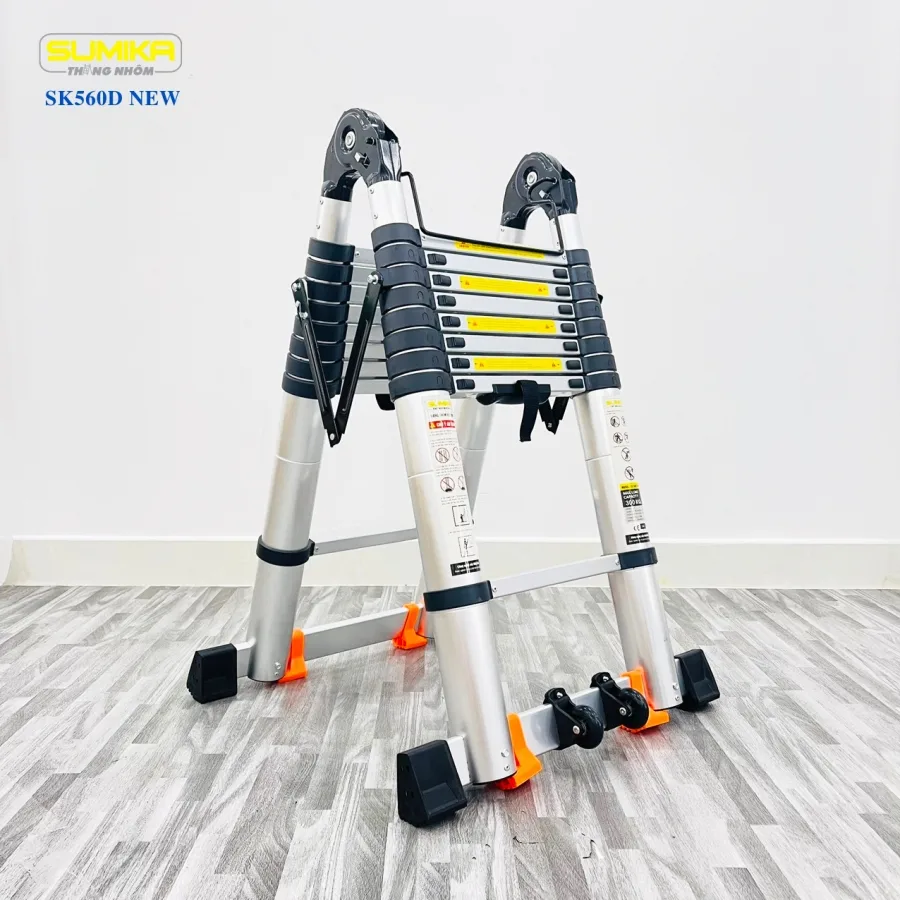 Thang nhôm rút đôi chữ A SUMIKA SK560D NEW