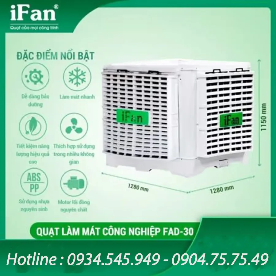 Máy Làm Mát Hơi Nước IFan FAD-30 Máy Làm Mát Hơi Nước IFan FAD-30