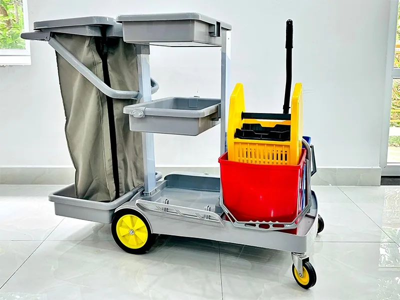 Xe đẩy dọn vệ sinh đa năng HiClean HC779