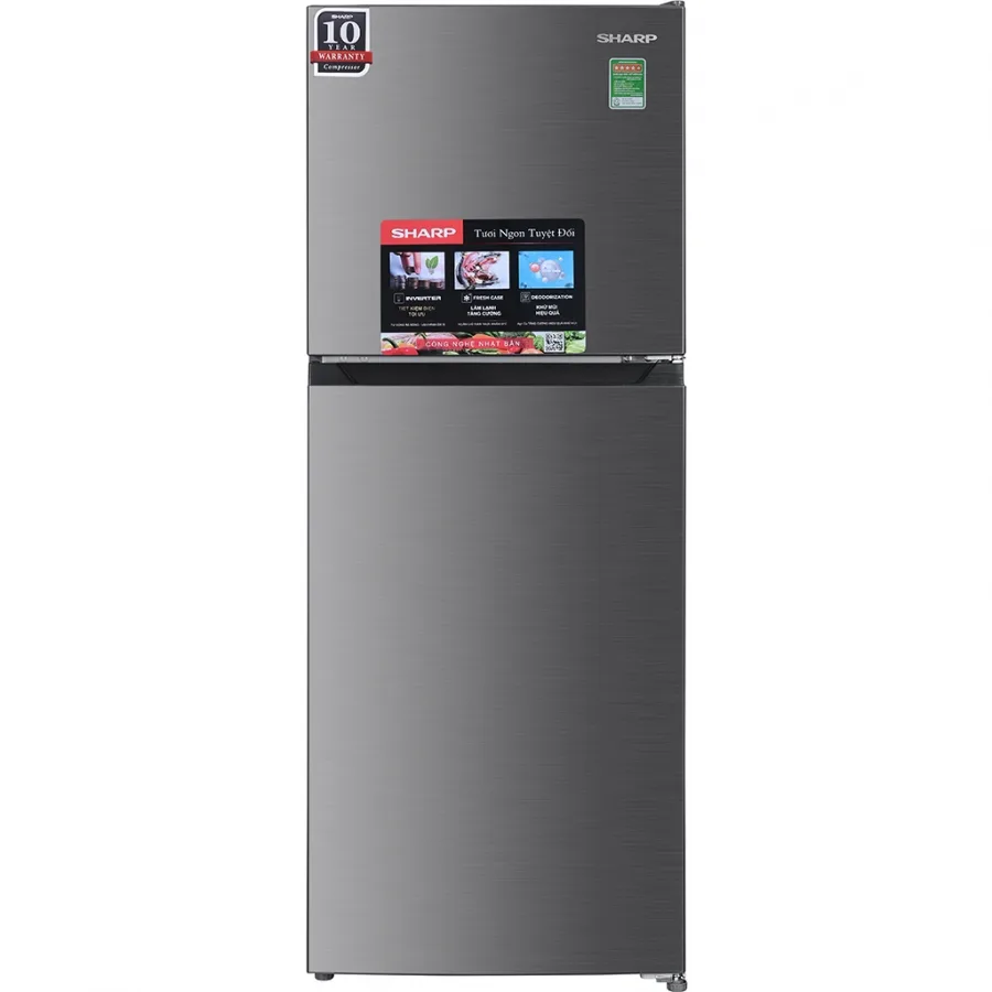 Tủ lạnh Sharp Inverter 181 lít SJ-X198V-SL Tủ lạnh Sharp Inverter 181 lít SJ-X198V-SL