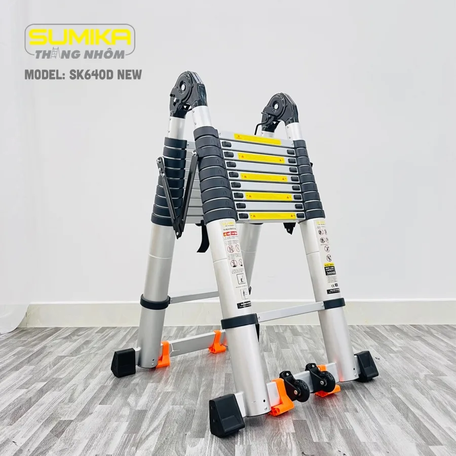 Thang Nhôm Rút Đôi Chữ A SUMIKA SK640D NEW