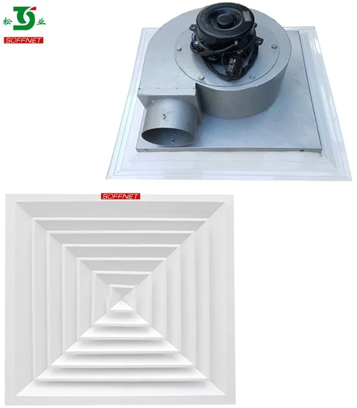 Quạt hút âm trần Soffnet ATS 600-2N khung 600mm (có ống) Quạt hút âm trần Soffnet ATS 600-2N khung 600mm (có ống)