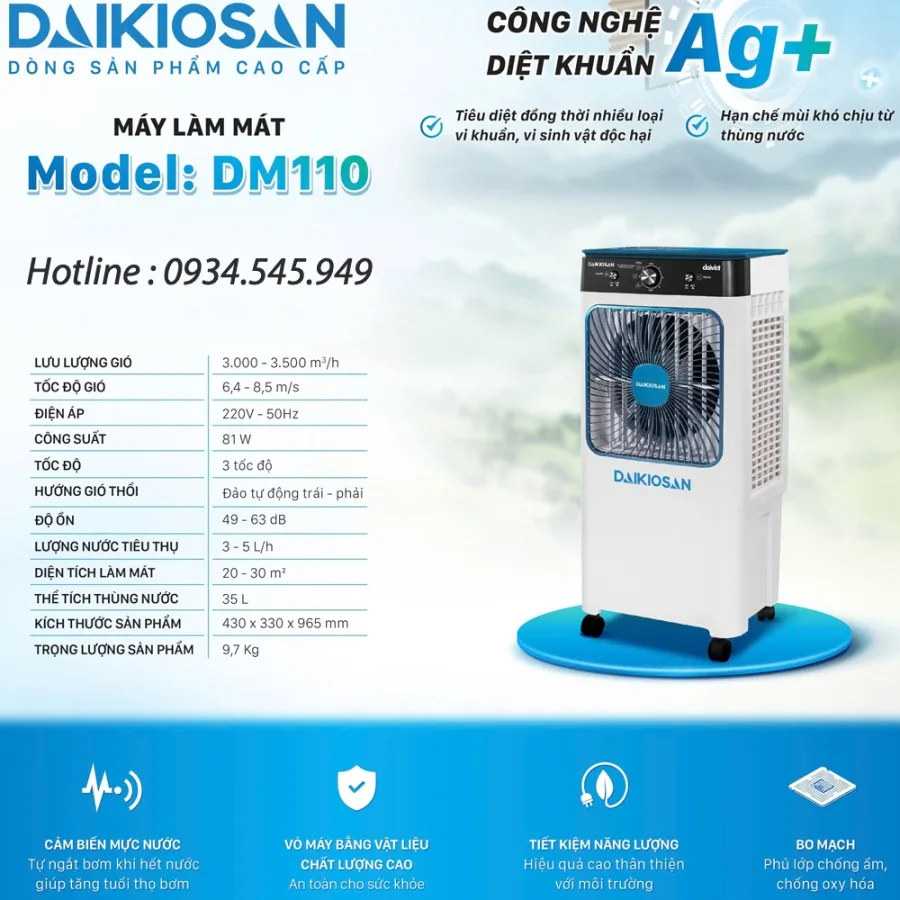 Máy làm mát Daikiosan DM110