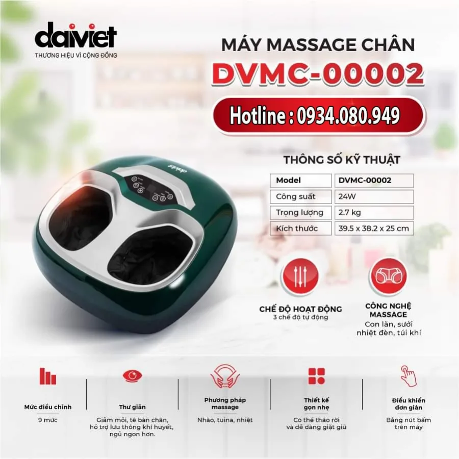 Thiết bị massage chân DVMC-00002 Thiết bị massage chân DVMC-00002