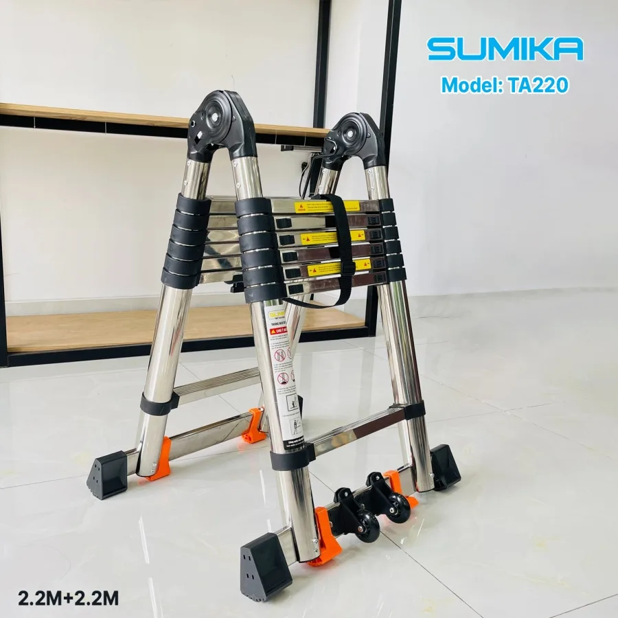 Thang Rút Inox Chữ A SUMIKA TA220 Thang Rút Inox Chữ A SUMIKA TA220