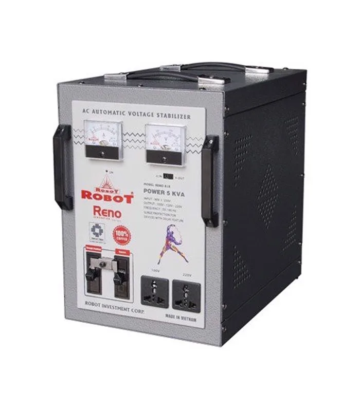 Ổn áp Robot 1 pha RENO 5KVA (140V - 250V) Ổn áp Robot 1 pha RENO 5KVA (140V - 250V)