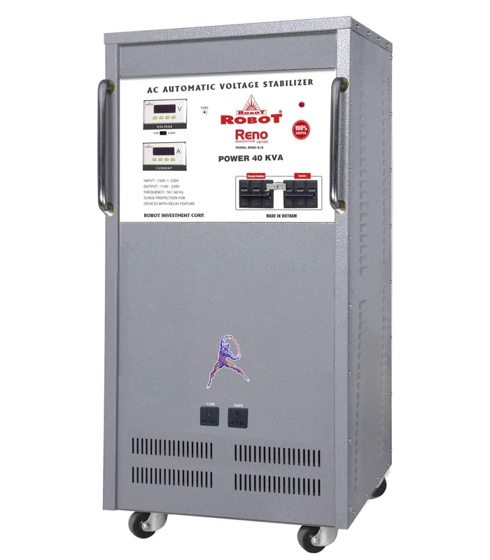 Ổn áp Robot 1 pha RENO 40KVA (150V- 250V) Ổn áp Robot 1 pha RENO 40KVA (150V- 250V)