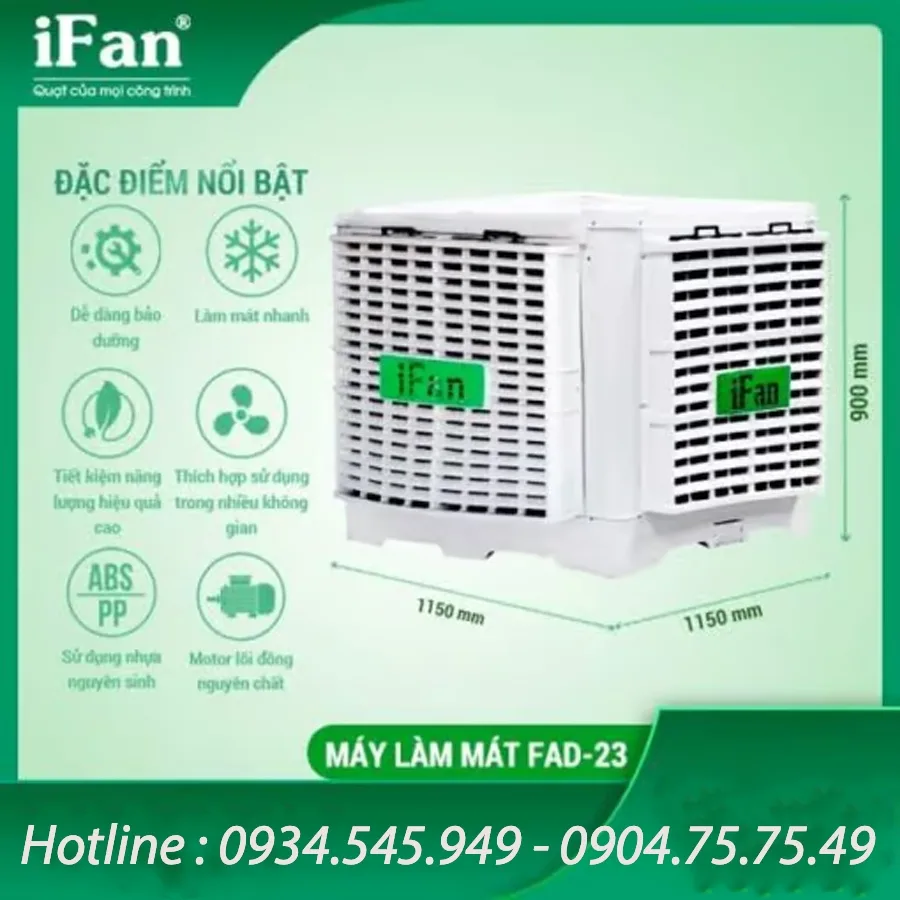 Máy Làm Mát Hơi Nước IFan FAD-23 Máy Làm Mát Hơi Nước IFan FAD-23