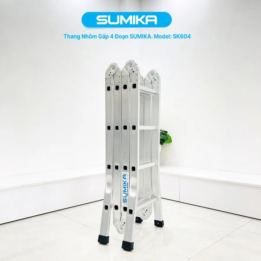 Thang nhôm gấp 4 đoạn SUMIKA SK604