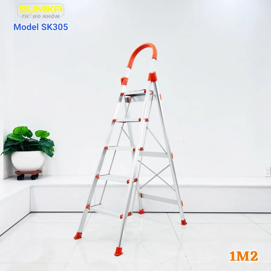Thang nhôm ghế 5 bậc SUMIKA SK305