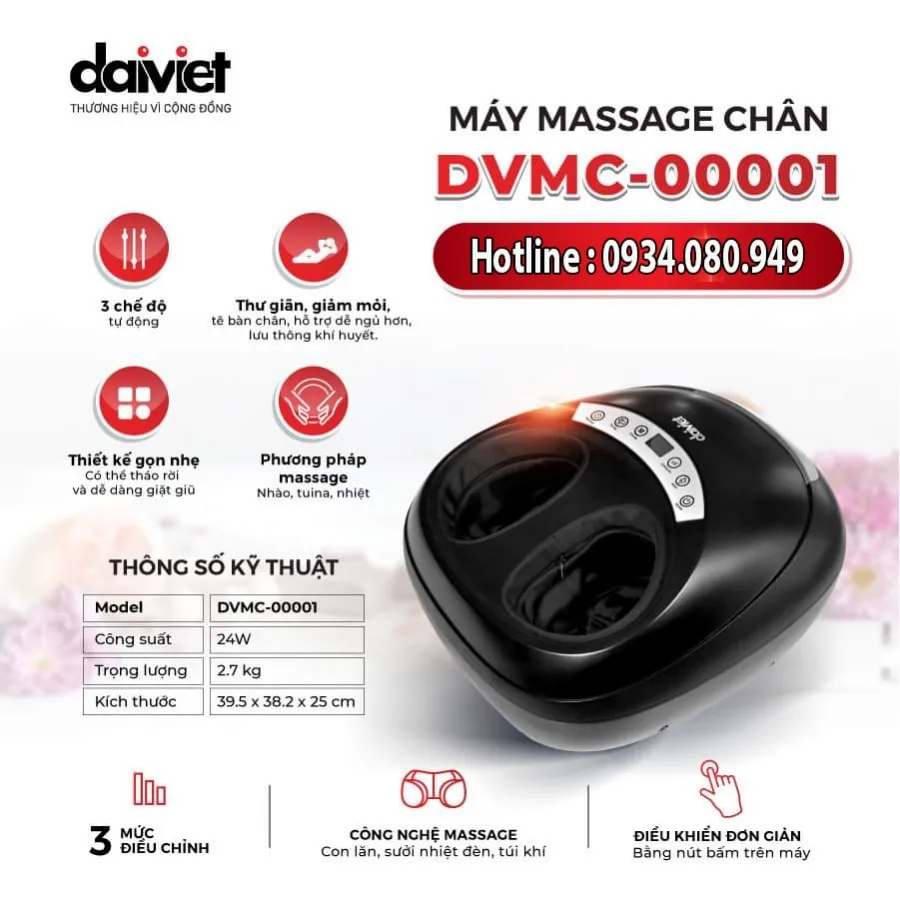 Thiết bị massage chân DVMC-00001 Thiết bị massage chân DVMC-00001
