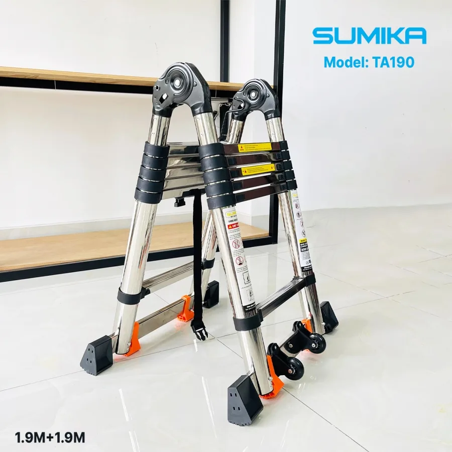 Thang Rút Inox Chữ A SUMIKA TA190 Thang Rút Inox Chữ A SUMIKA TA190