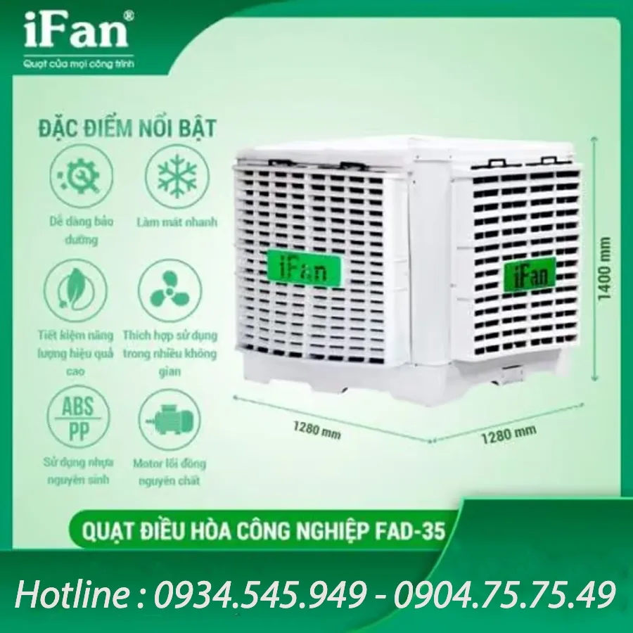 Máy Làm Mát Hơi Nước IFan FAD-35 Máy Làm Mát Hơi Nước IFan FAD-35