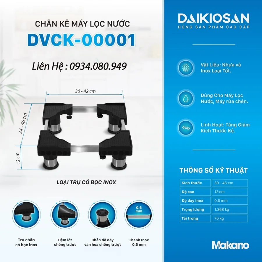Chân kê máy lọc nước Daikiosan DVCK-00001 Chân kê máy lọc nước Daikiosan DVCK-00001