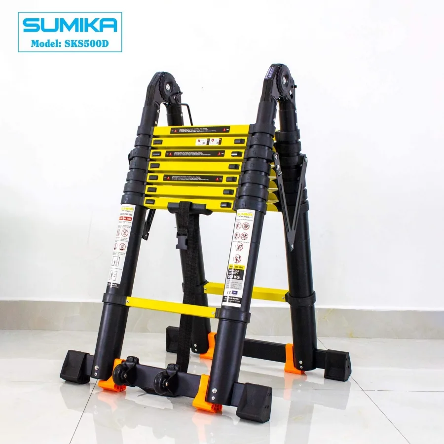 Thang Nhôm Rút Đôi Chữ A SUMIKA SKS500D (Sơn Tĩnh Điện)