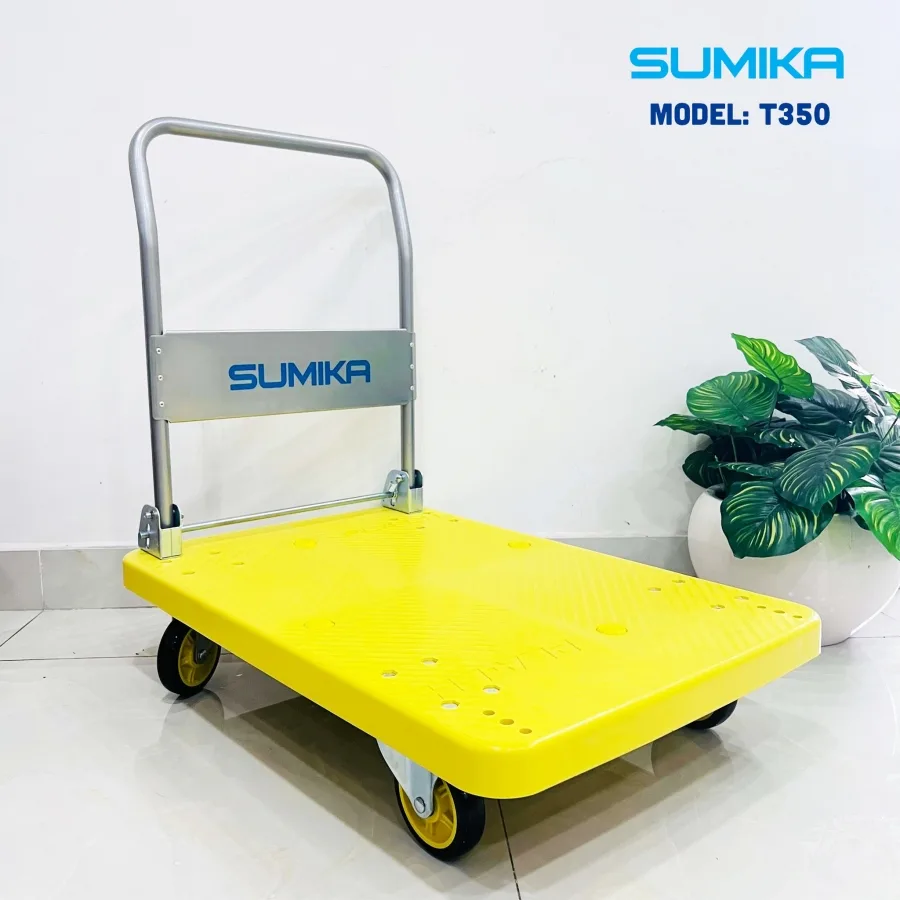 Xe đẩy hàng sàn nhựa SUMIKA T350 tải trọng 350kg Xe đẩy hàng sàn nhựa SUMIKA T350 tải trọng 350kg