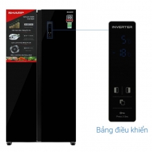 Tủ lạnh Sharp Inverter 442 lít Side By Side 2 cánh SJ-SBX440VG-BK