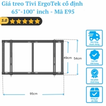 Giá treo TiVi thẳng Ergotek E95 (65 - 100 inch)